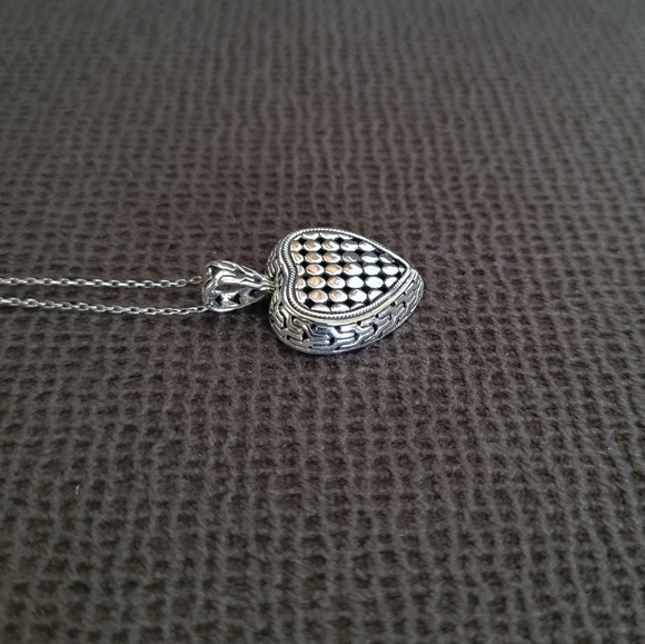 willowbird🪶 Silver🤍 Dotted Heart❤ Pendant Necklace - NWT - Picture 6 of 16